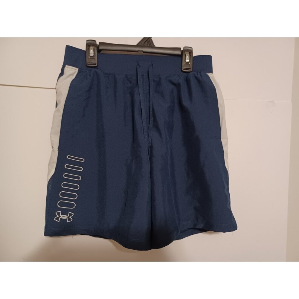 Under Armour Men's Running Shorts Fitted Blue Speed Pocket  Sz SM (28X6")NWT